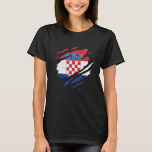 T-shirt Drapeau croate Hrvatska Croate Hrvati Croatie