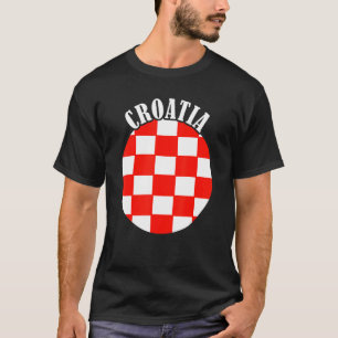 T-shirt Drapeau croate hrvatska Fierté croate Croatie Croa