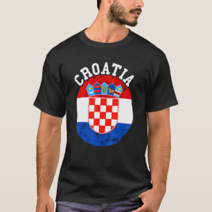 T-shirt Drapeau croate Racines croates Hrvatska Croa