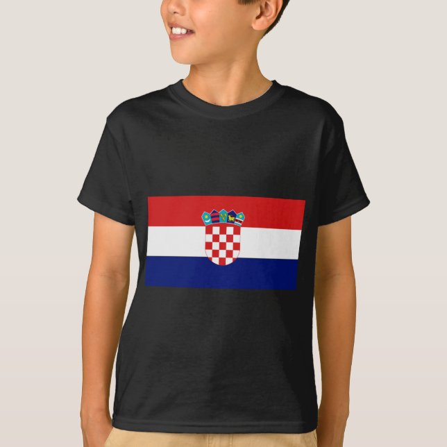 T-shirt Drapeau croate - Trobojnica (Devant)