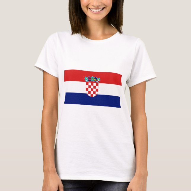 T-shirt Drapeau croate - Trobojnica (Devant)
