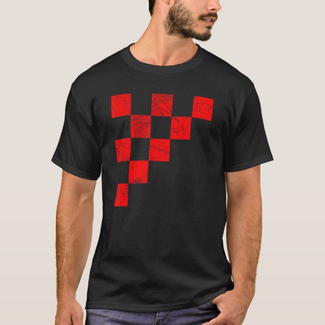 T-shirt Drapeau croate Zagreb Dubrovnik Fan L (Devant)