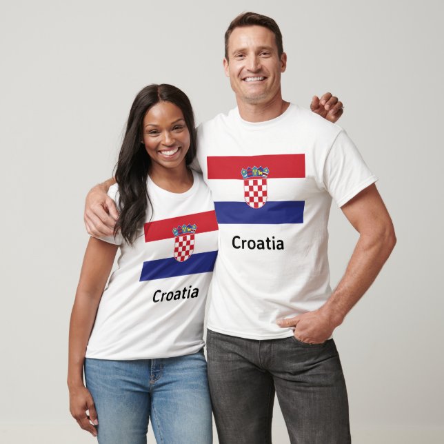 T-shirt Drapeau Croatie (Unisexe)