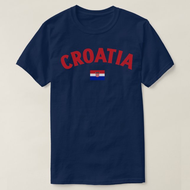 T-shirt Drapeau Croatie (Design devant)