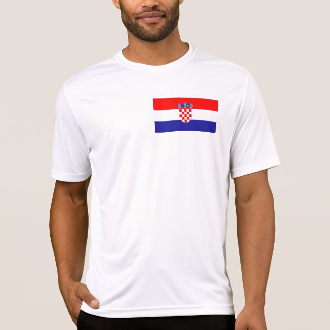 T-shirt Drapeau Croatie (Devant)