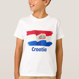 T-shirt Drapeau Croatie