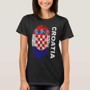 T-shirt Drapeau Croatie Football Sport Football Supporters