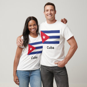 T-shirt Drapeau Cuba