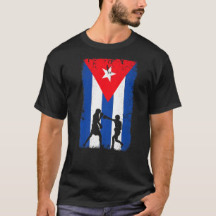 T-shirt Drapeau Cuba Boxe