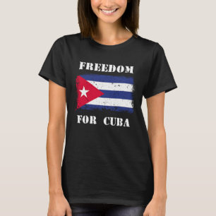 T-shirt Drapeau Cuba Vintage