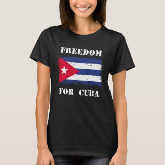 T-shirt Drapeau Cuba Vintage