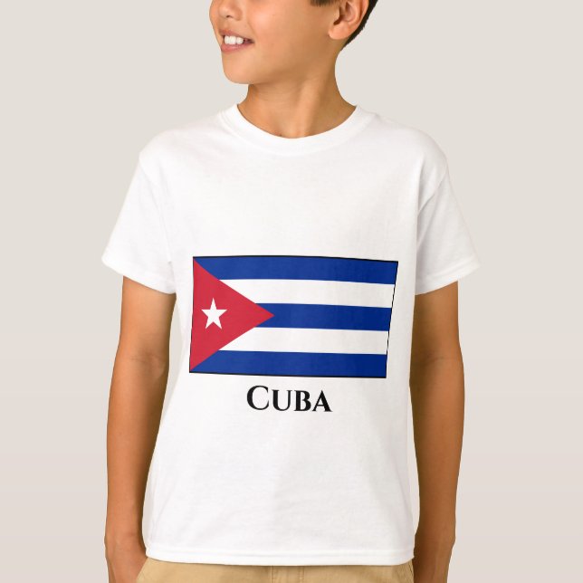 T-shirt Drapeau cubain (Devant)