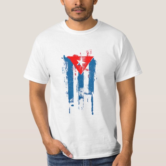 T-shirt Drapeau cubain (Devant)