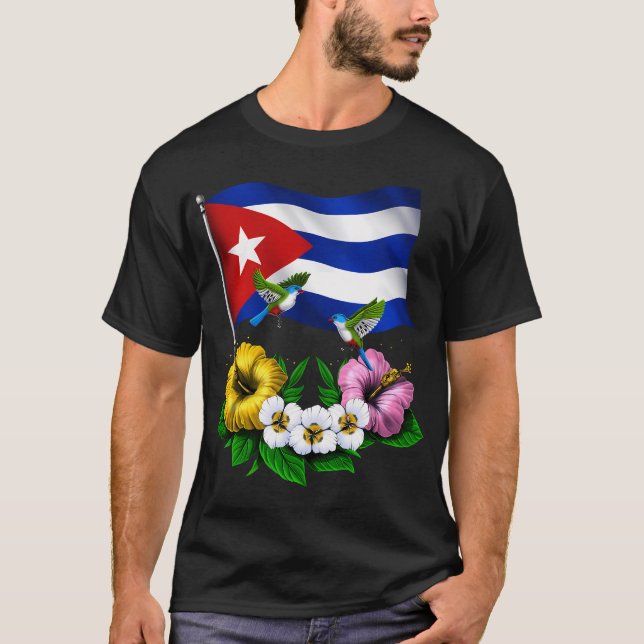 T-shirt Drapeau cubain (Devant)