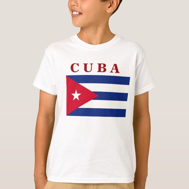 T-shirt Drapeau cubain (Devant)