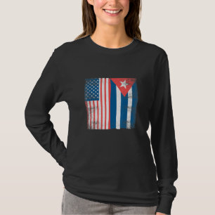 T-shirt Drapeau cubain Cuba Américain Fierté Racines Homme