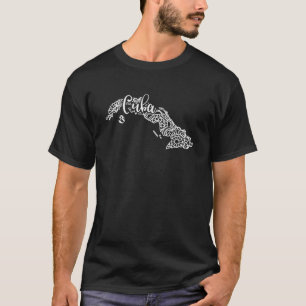 T-shirt Drapeau Cubain Cuba Miami Espagnol Racines Cubaine