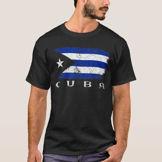 T-shirt Drapeau cubain, Cuba Pride, Cuba Travel, Fier Cuba (Devant)