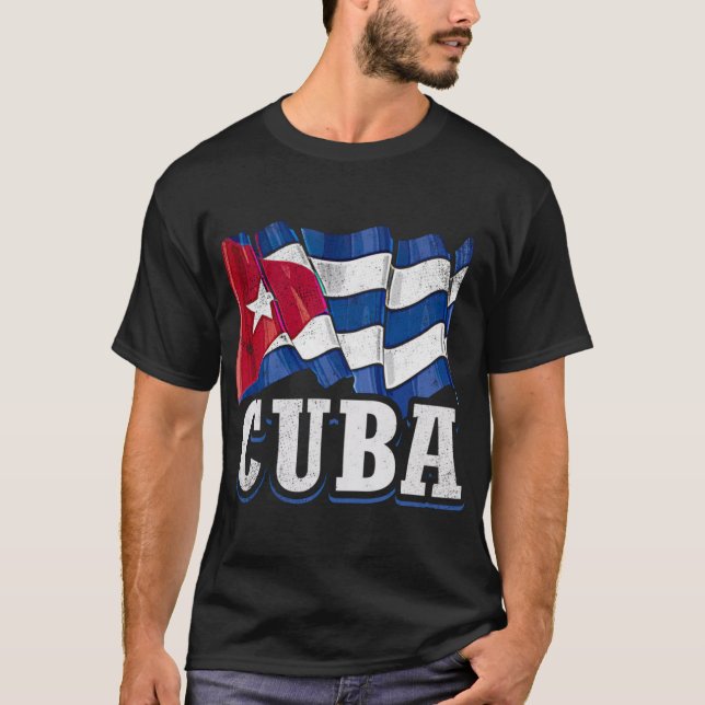 T-shirt Drapeau cubain de Cuba (Devant)