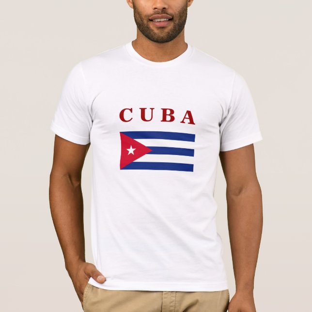 T-shirt Drapeau cubain, design populaire (Devant)