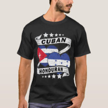 Drapeau cubain hondurien moitié hondurien moitié c