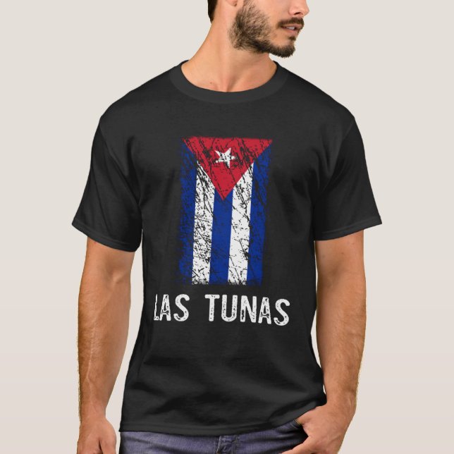 T-shirt Drapeau cubain Las Tunas Cubain Pride (Devant)