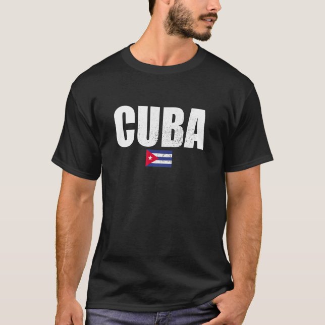 T-shirt Drapeau cubain Vintage 1 (Devant)