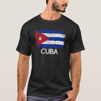 T-shirt Drapeau Cubain  Vintage Fabriqué à Cuba Cadeau 