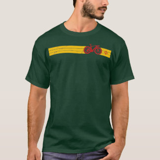 T-shirt Drapeau cycliste Nouveau-Mexique NM Zia Love Bike