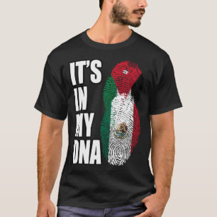 T-shirt Drapeau D'ADN Héritage Jordanien Et Mexicain