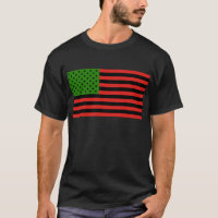 Drapeau d'Afro-américain - noir et vert rouges