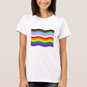 T-shirt Drapeau d'agitation de la fierté LGBTQ POC