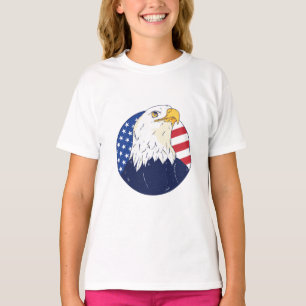 T-shirt Drapeau d'aigle américain