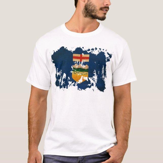 T-shirt Drapeau d'Alberta (Devant)