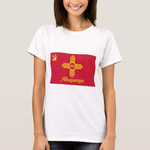 T-shirt Drapeau d'Albuquerque (Nouveau-Mexique)