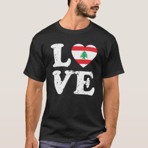 T-shirt Drapeau d'amour du Liban Costume Maman libanaise P
