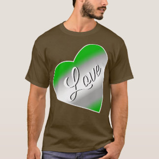 T-shirt Drapeau d'amour Greyromantic