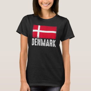 T-shirt Drapeau Danemark Équipe de Football Danoise Footba