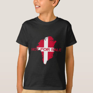 T-shirt Drapeau Danemark Le Groenland n'est pas à vendre A