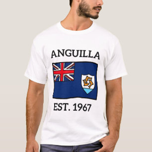 T-shirt Drapeau d'Anguilla