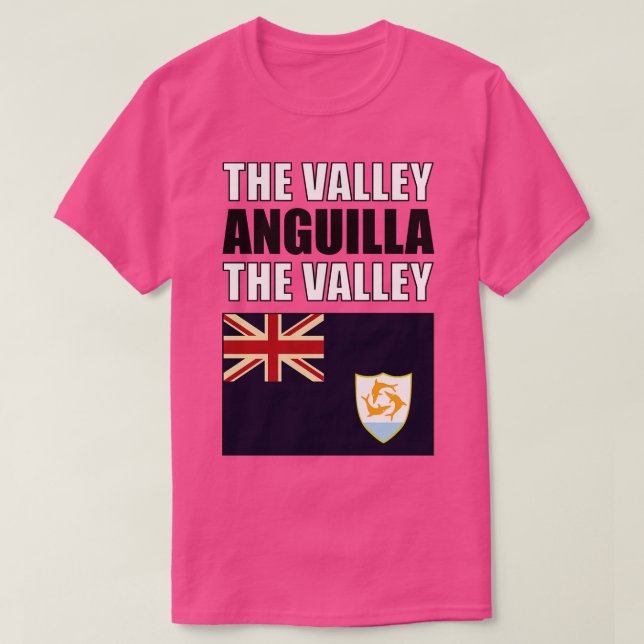T-shirt Drapeau d'Anguilla (Design devant)