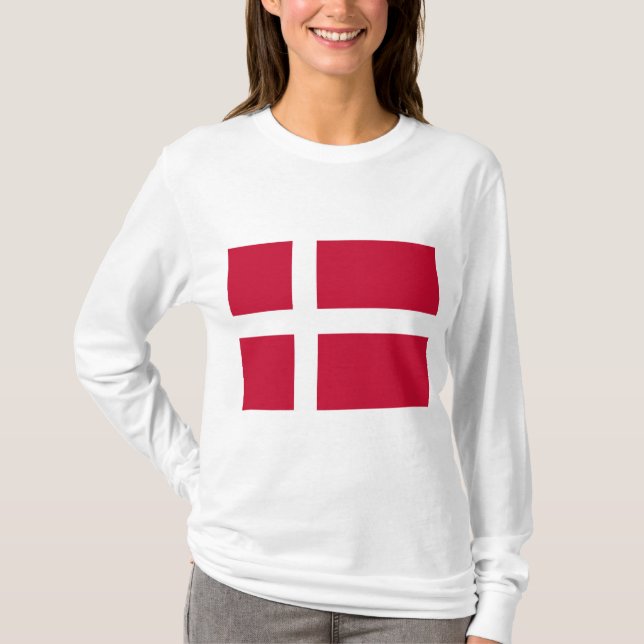 T-shirt Drapeau danois (Devant)
