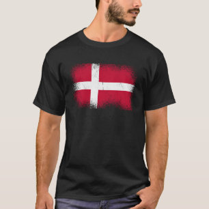 T-shirt Drapeau danois Danemark