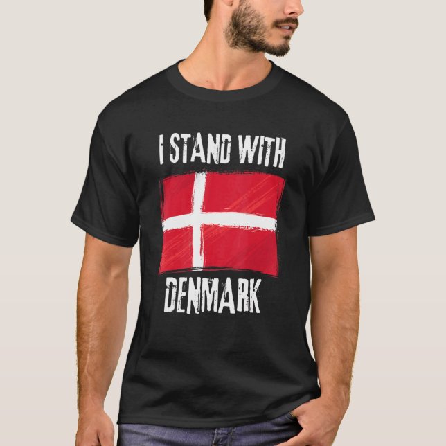 T-shirt Drapeau Danois Drapeau Danois (Devant)