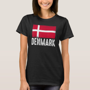 T-shirt Drapeau Danois Football Équipe De Football Footbal