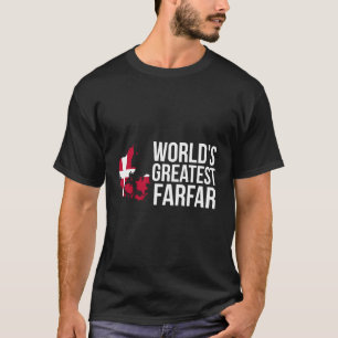 T-shirt Drapeau danois grand-père Farfar Danemark
