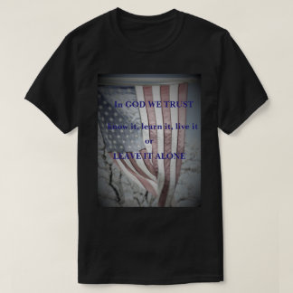 T-shirt Drapeau-Dans Dieu nous faisons confiance
