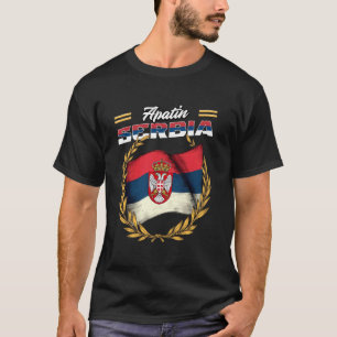 T-shirt Drapeau d'Apatin Serbie Souvenir Srbija