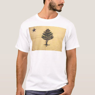 T-SHIRT DRAPEAU D'ARBRE DE PINS. APPELEZ AU DRAPEAU DU CIE