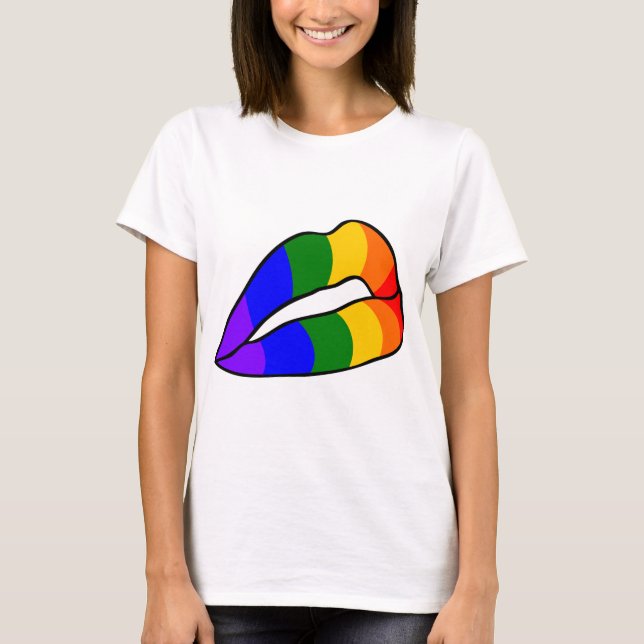 T-SHIRT DRAPEAU D'ARC-EN-CIEL (Devant)